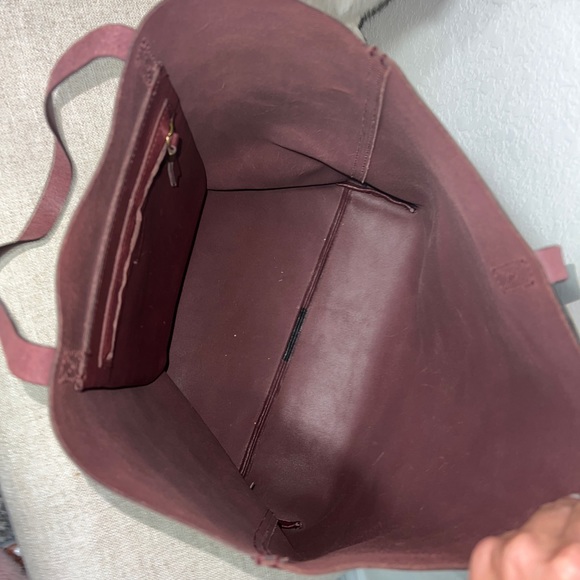 Madewell Paint Stripe Transport Leather Tote - Picture 13 of 14